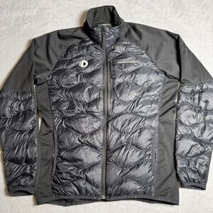 Peak Performance Puffer Jacket Mens Size L 90% Goose Down Black Helium